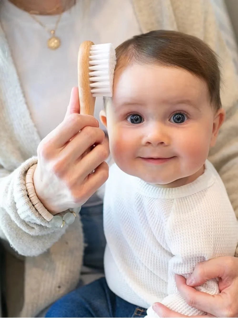 Dr. Brown's - Wooden Soft and Safe Baby Brush + Comb